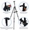 Art Painting Display Artist Easel Stand,Ns Jymb Portable Metal Adjustable Easels for Painting Canvases Height from 17 to 66 Inch - Carry Bag for Table-Top/Floor Displaying and Wedding Signs - Black